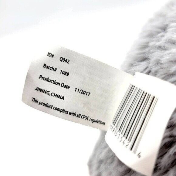 KellyToy Llama Plush Gray 13" Tall Blanket Saddle Back Pink Hooves Stand Alpaca - Picture 10 of 11